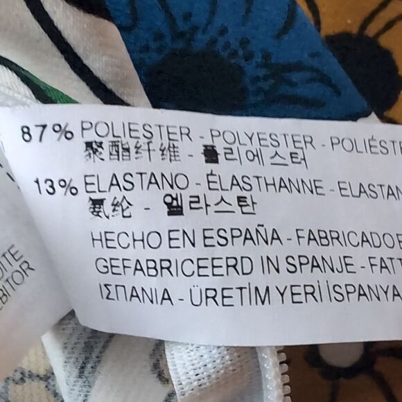 zara Field Flowers Cropped Top V Neck Size M - Picture 3 of 8